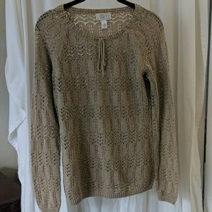 Ann Taylor Loft tan sweater - size medium